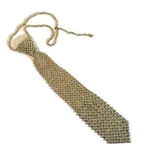 80s funky beaded necktie necklace neck tie